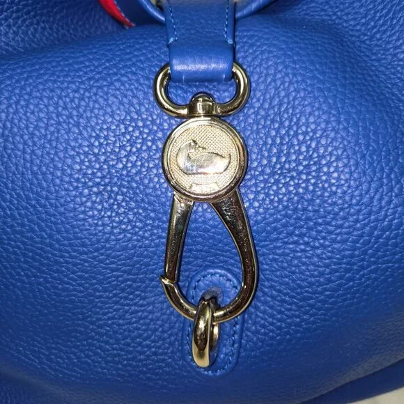 Dooney & Bourke Belvedere Lock Pebble Leather Hobo Shoulder Bag - Picture 9 of 9